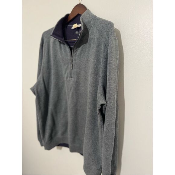 Tommy Bahama Men’s Flip Shore 1/4 -Zip Reversible Sweatshirt Men’s Size Large - Picture 4 of 11
